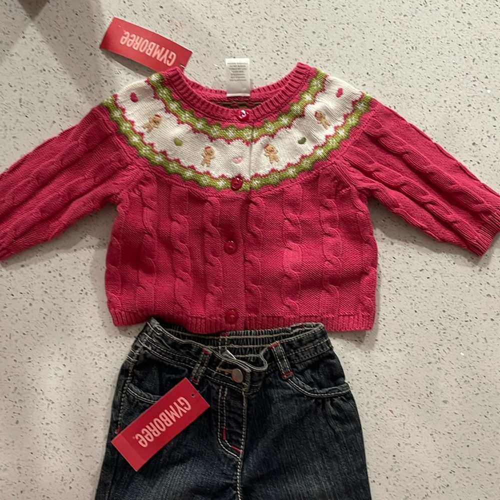Gymboree Holiday Sweater and Matching Jeans Set! NWT